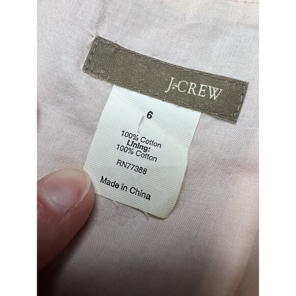 J.Crew Slip Dress Midi Spaghetti Straps Orange Floral Cotton Size 6 - Picture 3 of 10